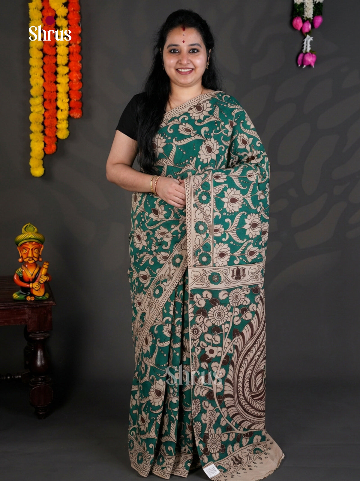 EBS01648 - kalamkari-cotton - Saree - Shop on Shrus.com