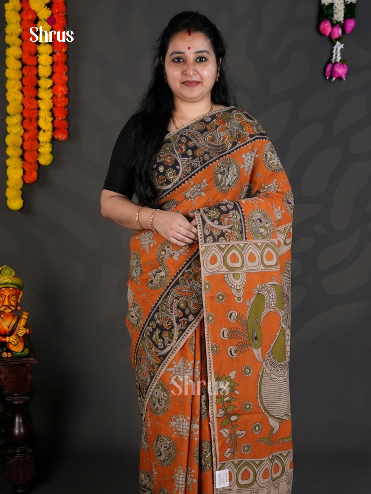 EBS01649 - kalamkari-cotton - Saree - Shop on Shrus.com