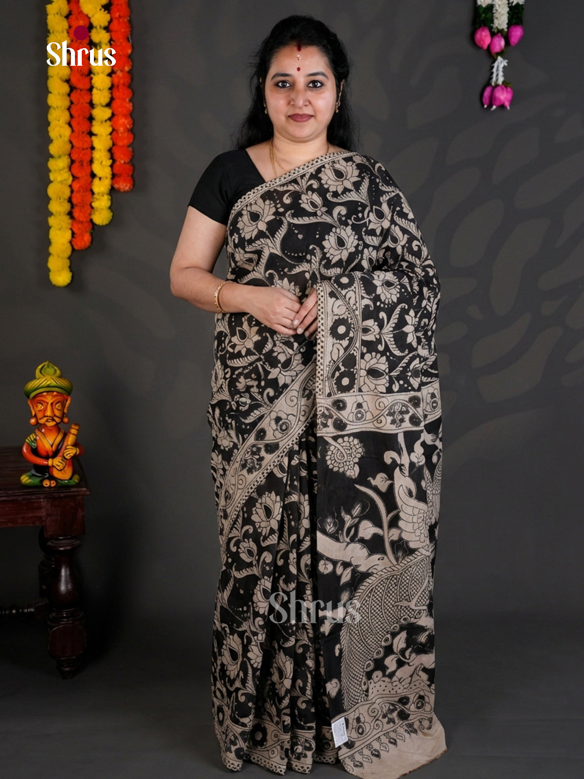 EBS01650 - kalamkari-cotton - Saree - Shop on Shrus.com