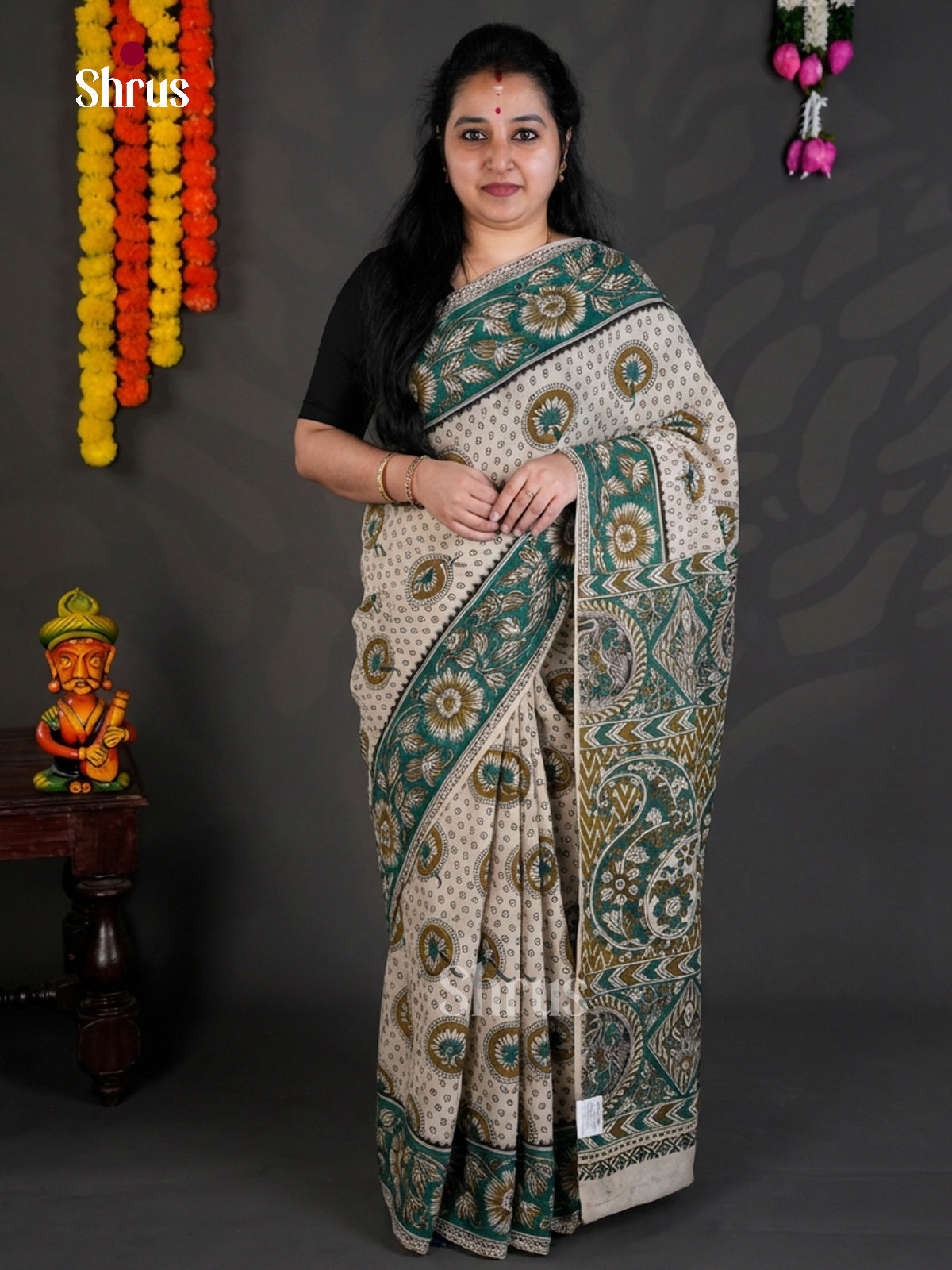 EBS01652 - kalamkari-cotton - Saree - Shop on Shrus.com