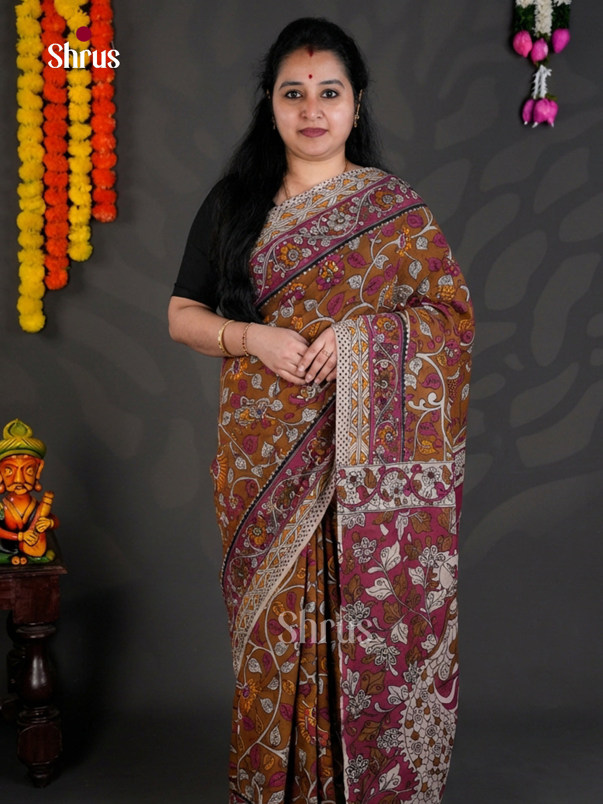 EBS01658 - kalamkari-cotton - Saree - Shop on Shrus.com