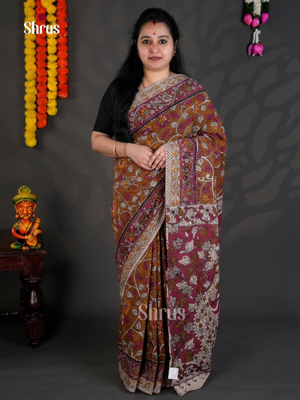 EBS01658 - kalamkari-cotton - Saree - Shop on Shrus.com