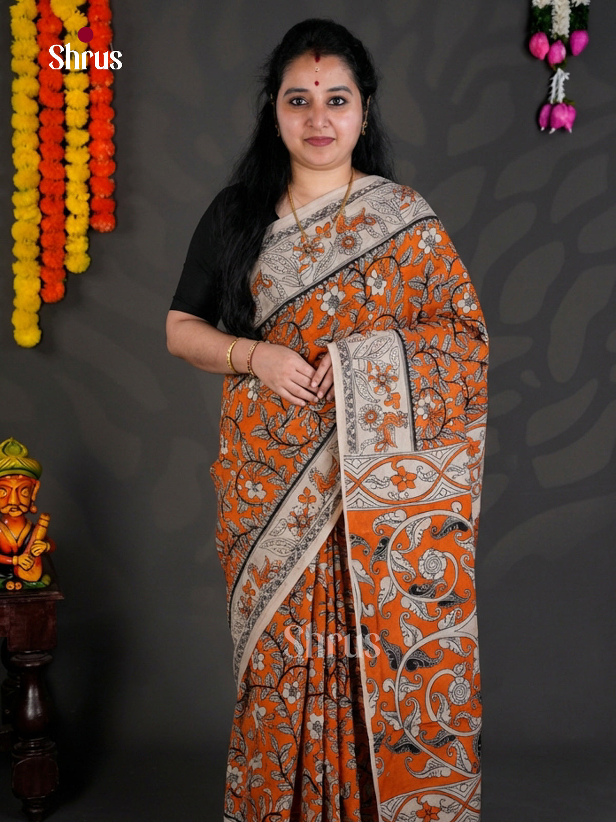 EBS01684 - kalamkari-cotton - Saree - Shop on Shrus.com