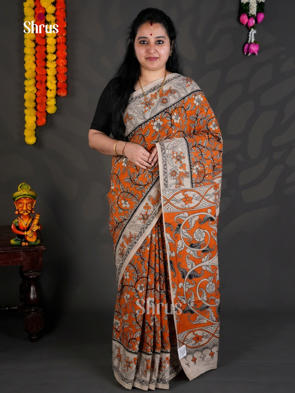 EBS01684 - kalamkari-cotton - Saree - Shop on Shrus.com