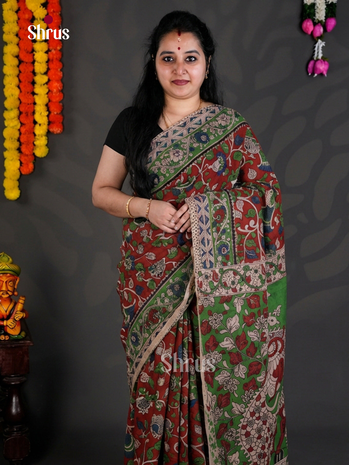 EBS01686 - kalamkari-cotton - Saree - Shop on Shrus.com