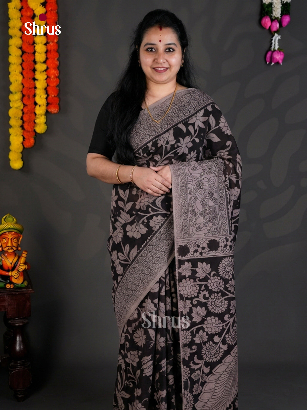 EBS01688 - kalamkari-cotton - Saree - Shop on Shrus.com