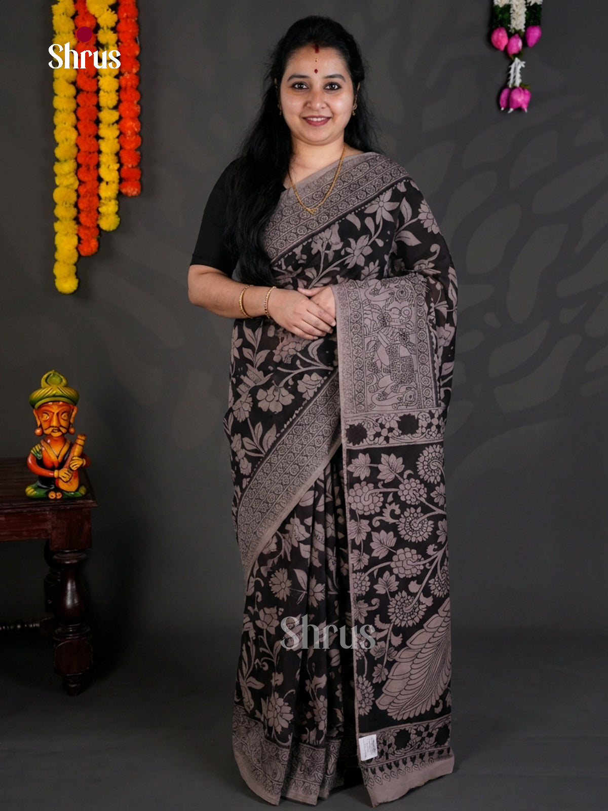 EBS01688 - kalamkari-cotton - Saree - Shop on Shrus.com