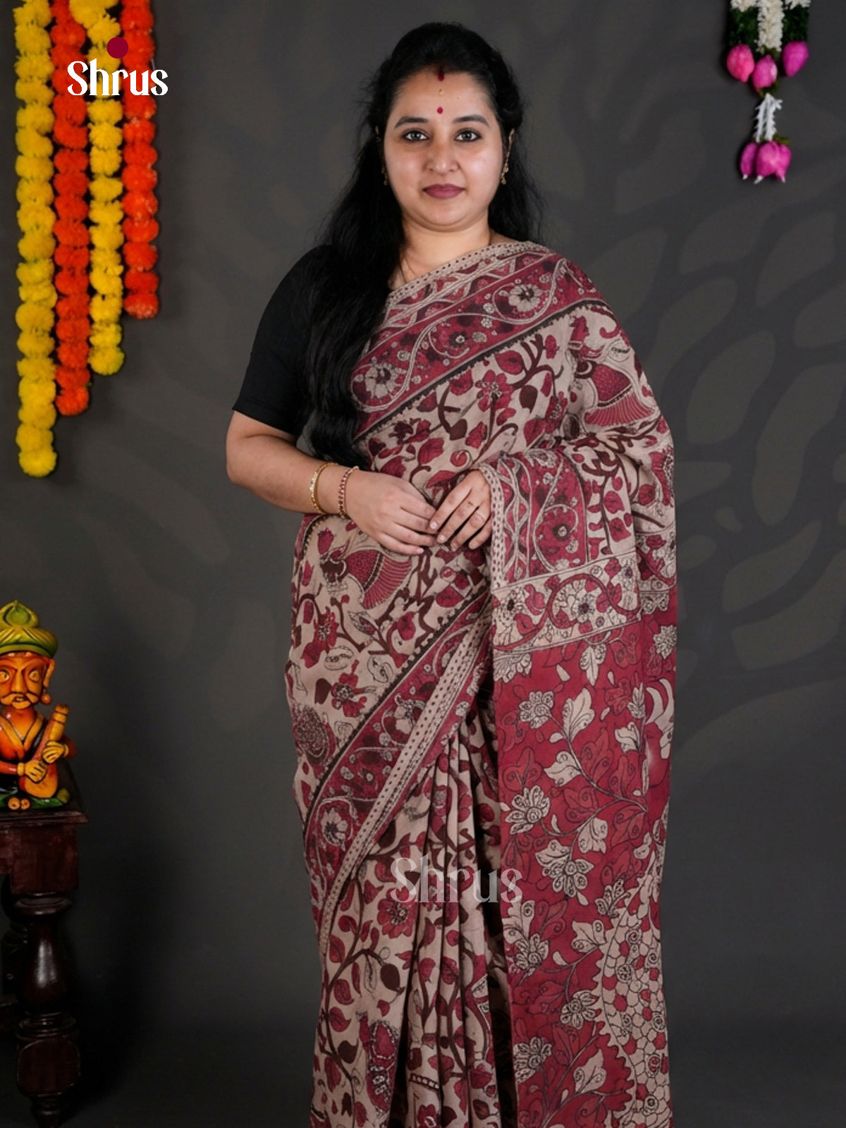 EBS01692 - kalamkari-cotton - Saree - Shop on Shrus.com