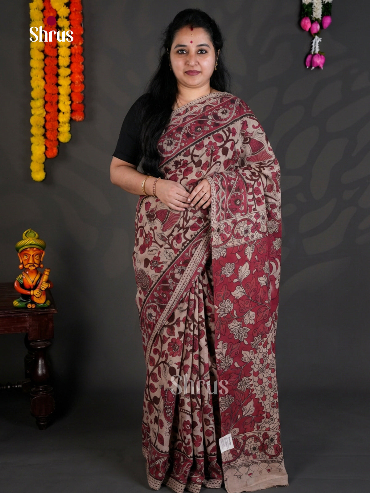 EBS01692 - kalamkari-cotton - Saree - Shop on Shrus.com