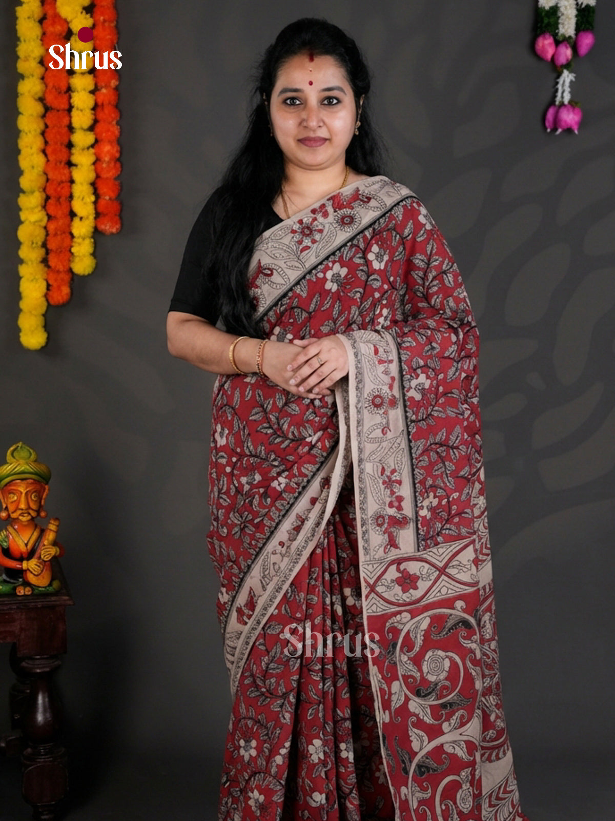 EBS01693 - kalamkari-cotton - Saree - Shop on Shrus.com