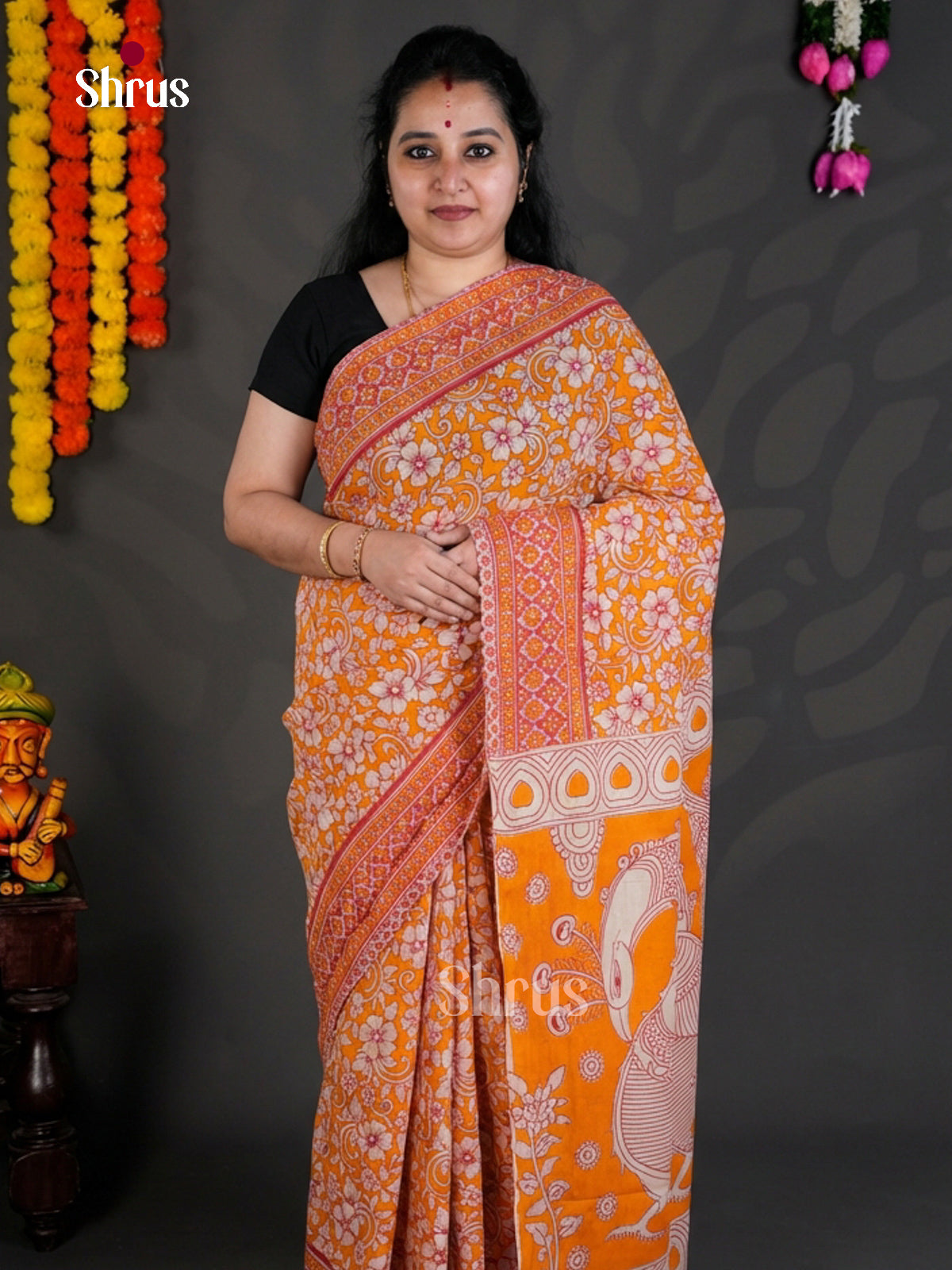 EBS01694 - kalamkari-cotton - Saree - Shop on Shrus.com