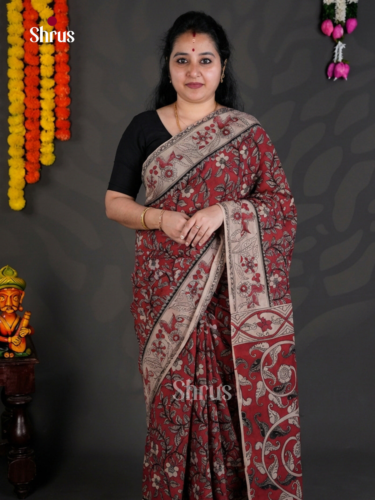 EBS01699 - kalamkari-cotton - Saree - Shop on Shrus.com