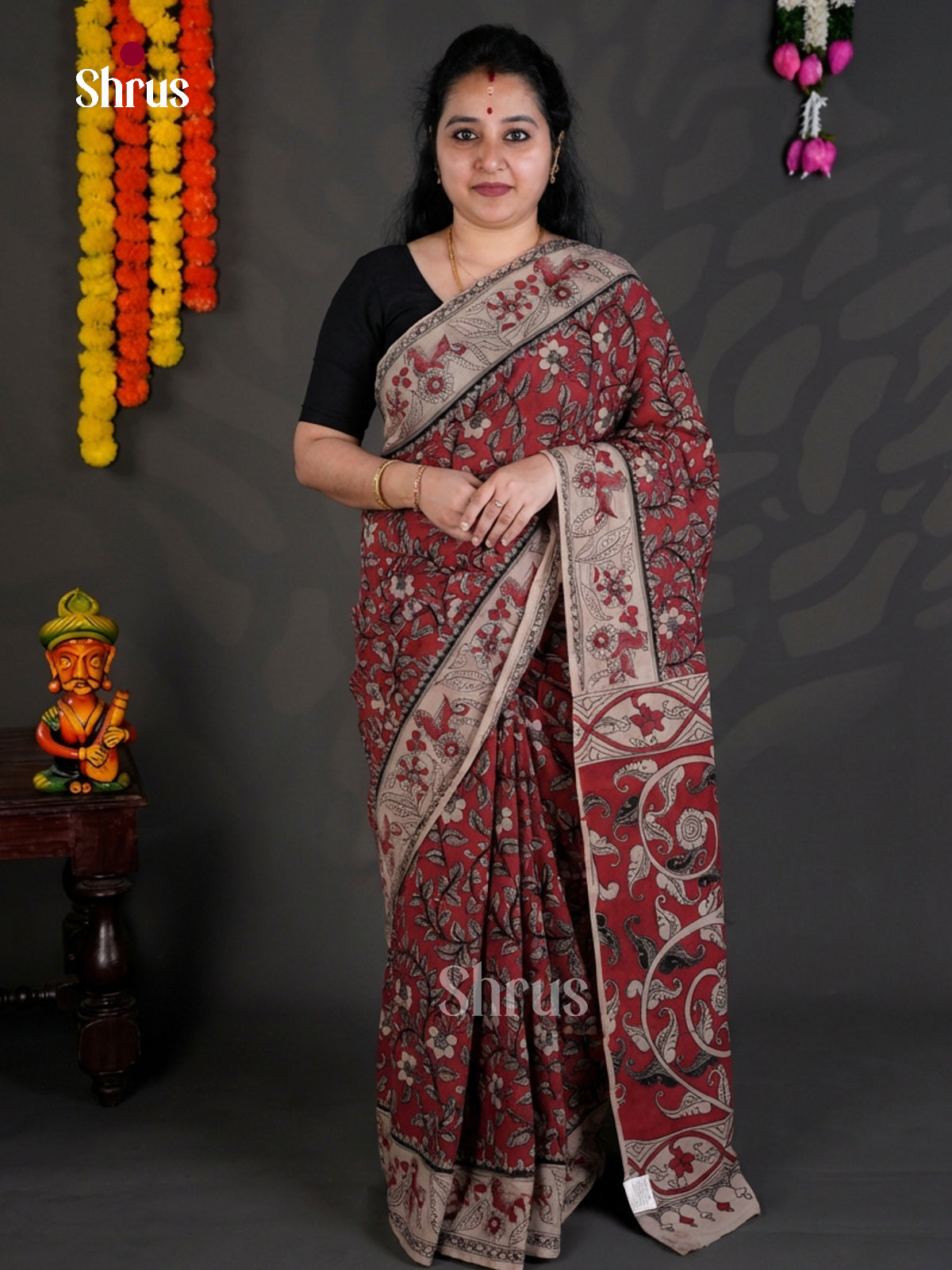 EBS01699 - kalamkari-cotton - Saree - Shop on Shrus.com
