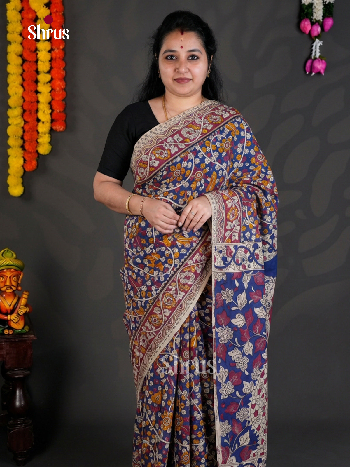 EBS01700 - kalamkari-cotton - Saree - Shop on Shrus.com