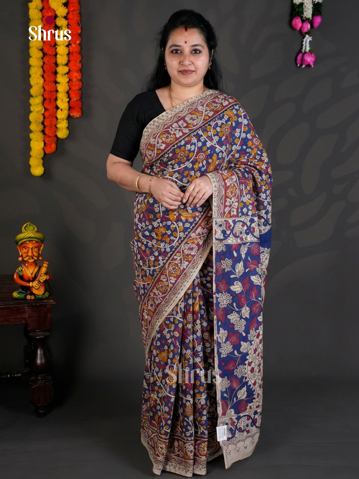 EBS01700 - kalamkari-cotton - Saree - Shop on Shrus.com