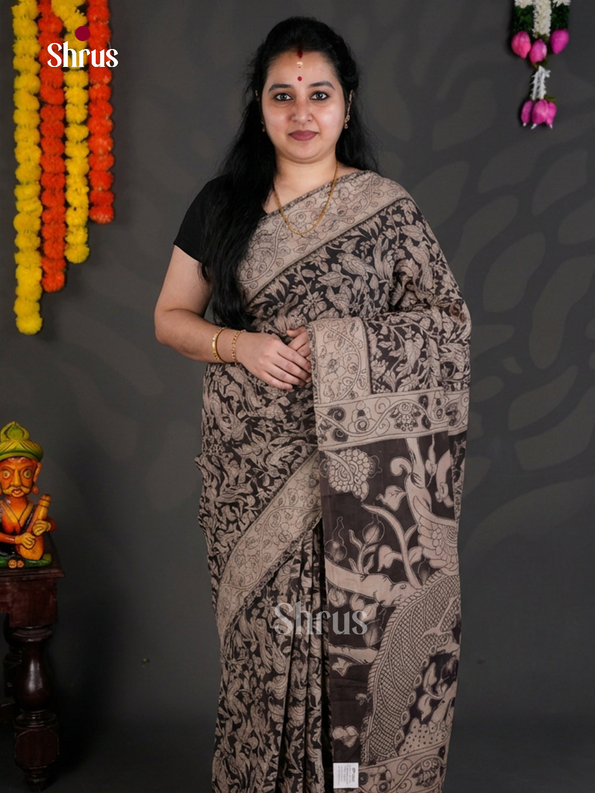 EBS01703 - kalamkari-cotton - Saree - Shop on Shrus.com