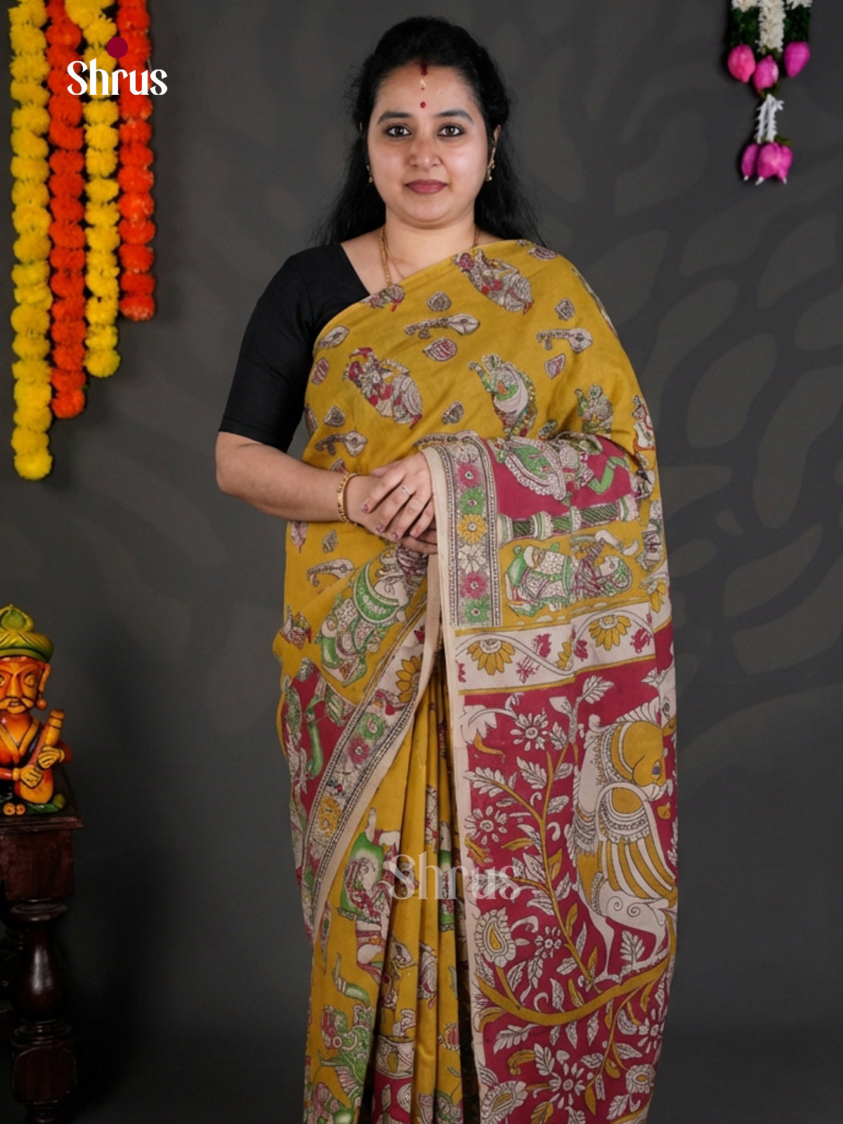 EBS01705 - kalamkari-cotton - Saree - Shop on Shrus.com