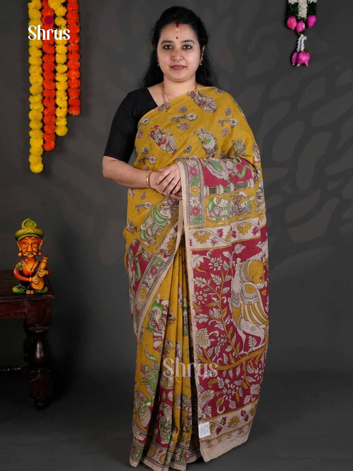 EBS01705 - kalamkari-cotton - Saree - Shop on Shrus.com