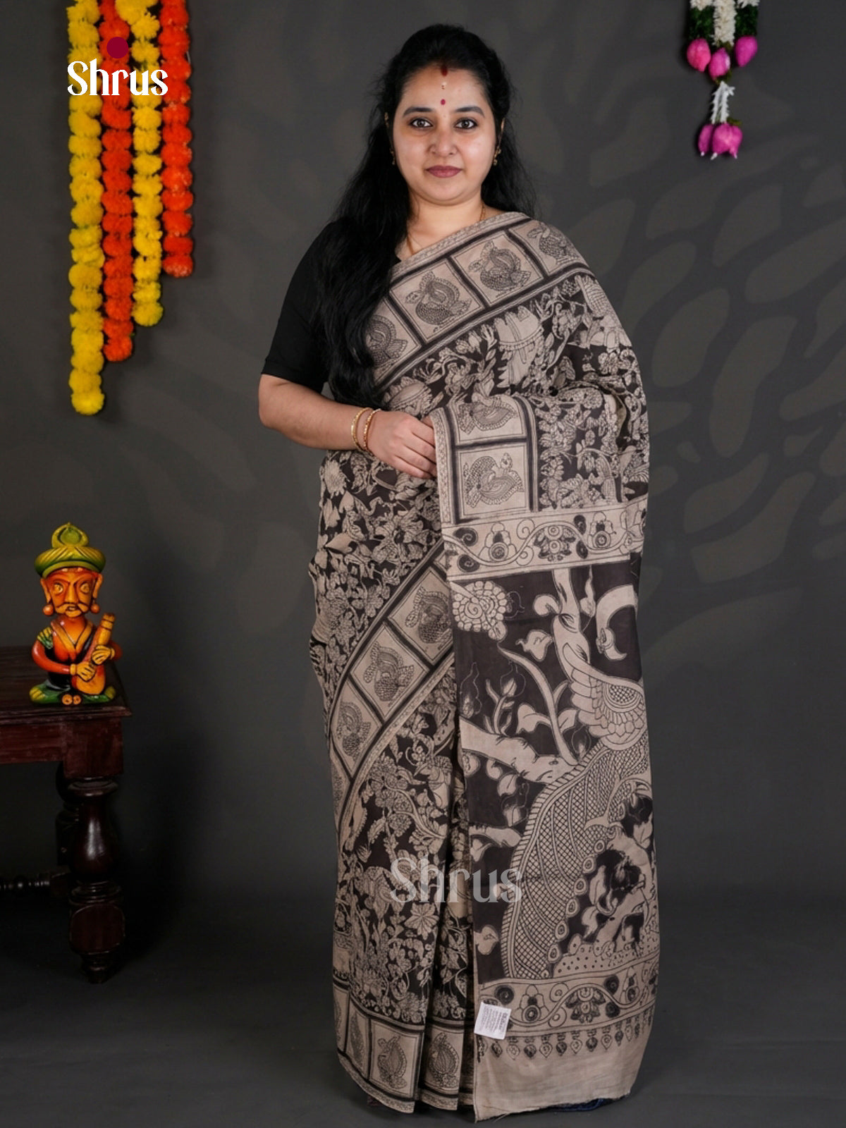EBS01706 - kalamkari-cotton - Saree - Shop on Shrus.com