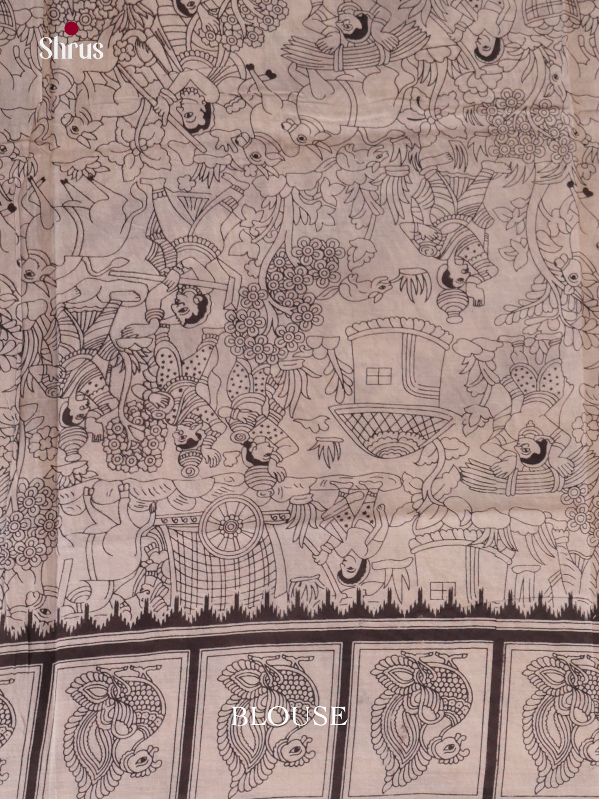 EBS01706 - kalamkari-cotton - Saree - Shop on Shrus.com