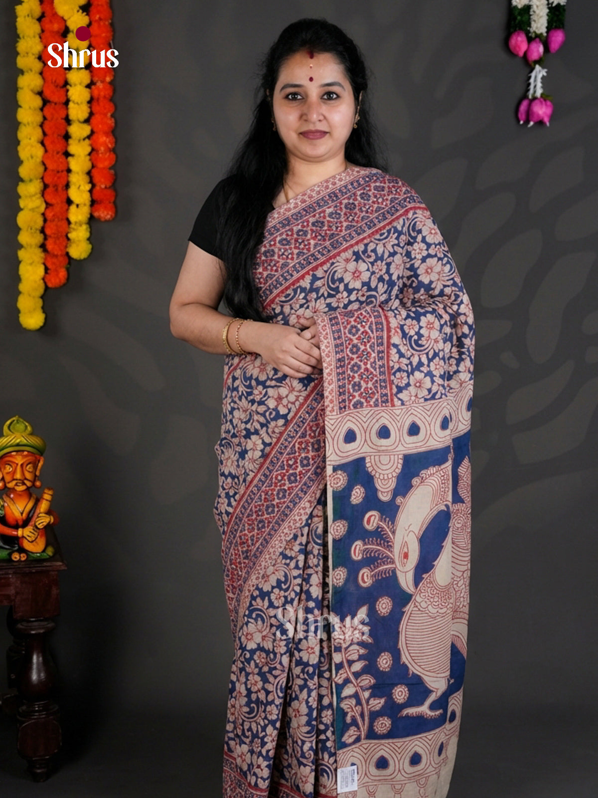 EBS01707 - kalamkari-cotton - Saree - Shop on Shrus.com