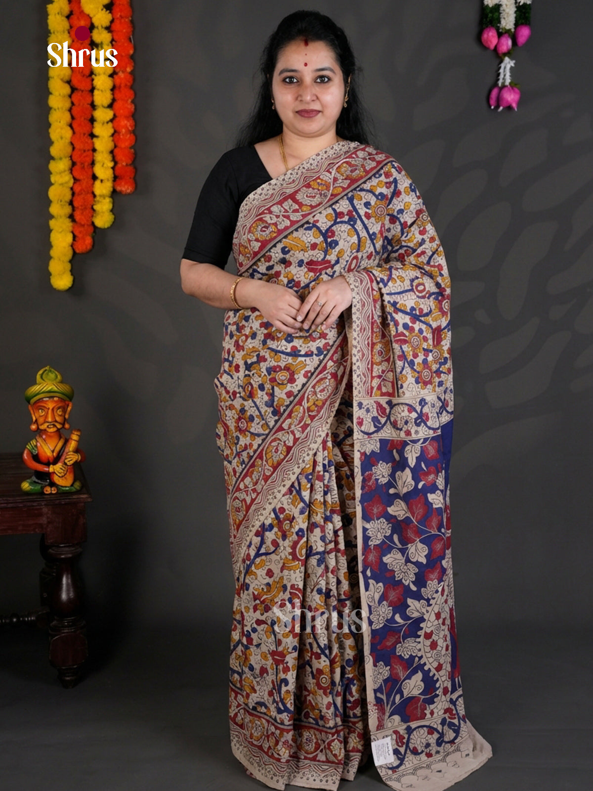 EBS01710 - kalamkari-cotton - Saree - Shop on Shrus.com