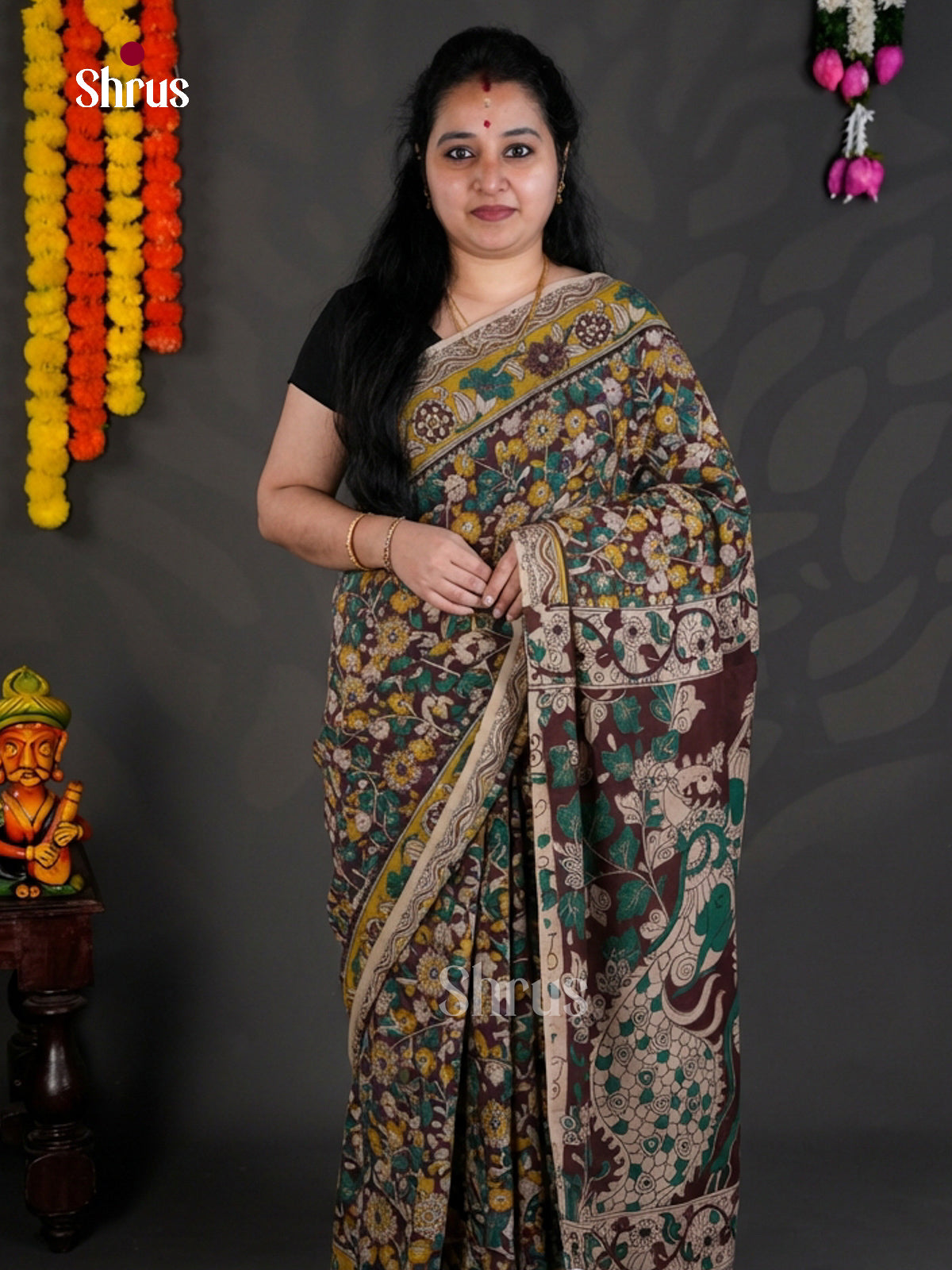 EBS01713 - kalamkari-cotton - Saree - Shop on Shrus.com