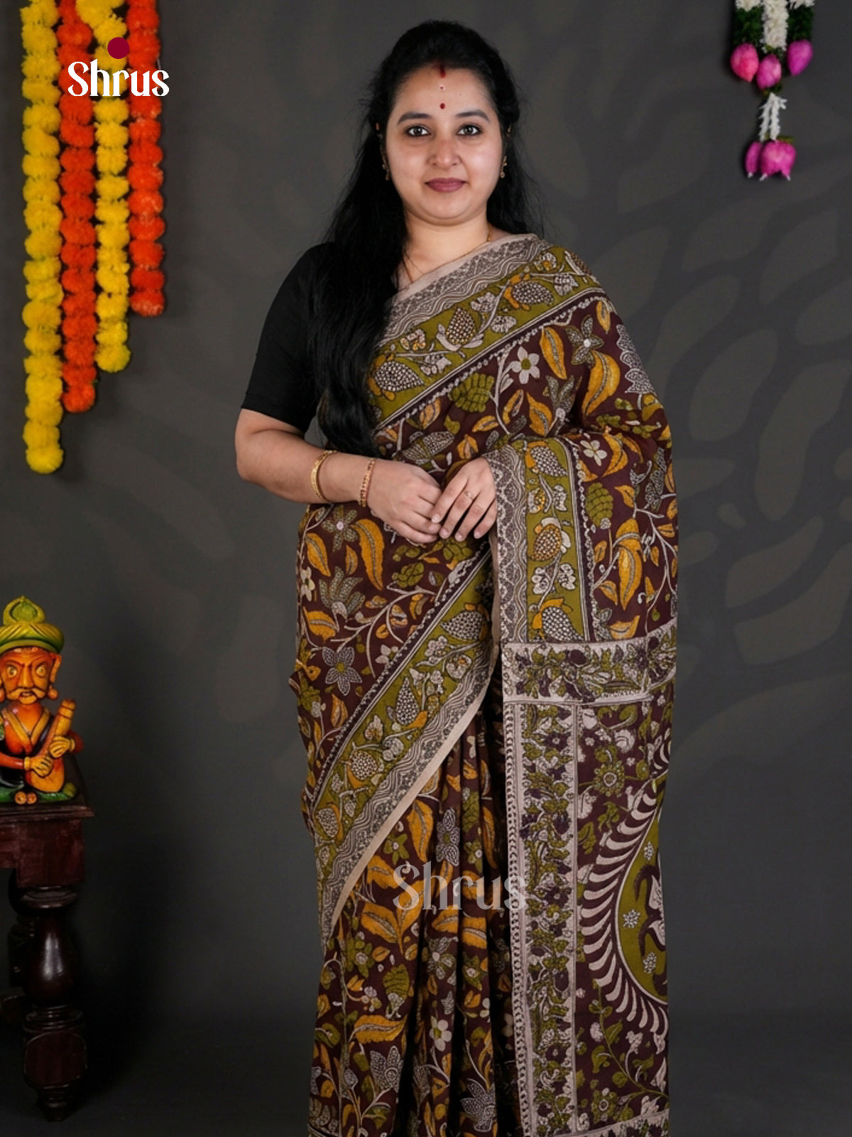 EBS01715 - kalamkari-cotton - Saree - Shop on Shrus.com