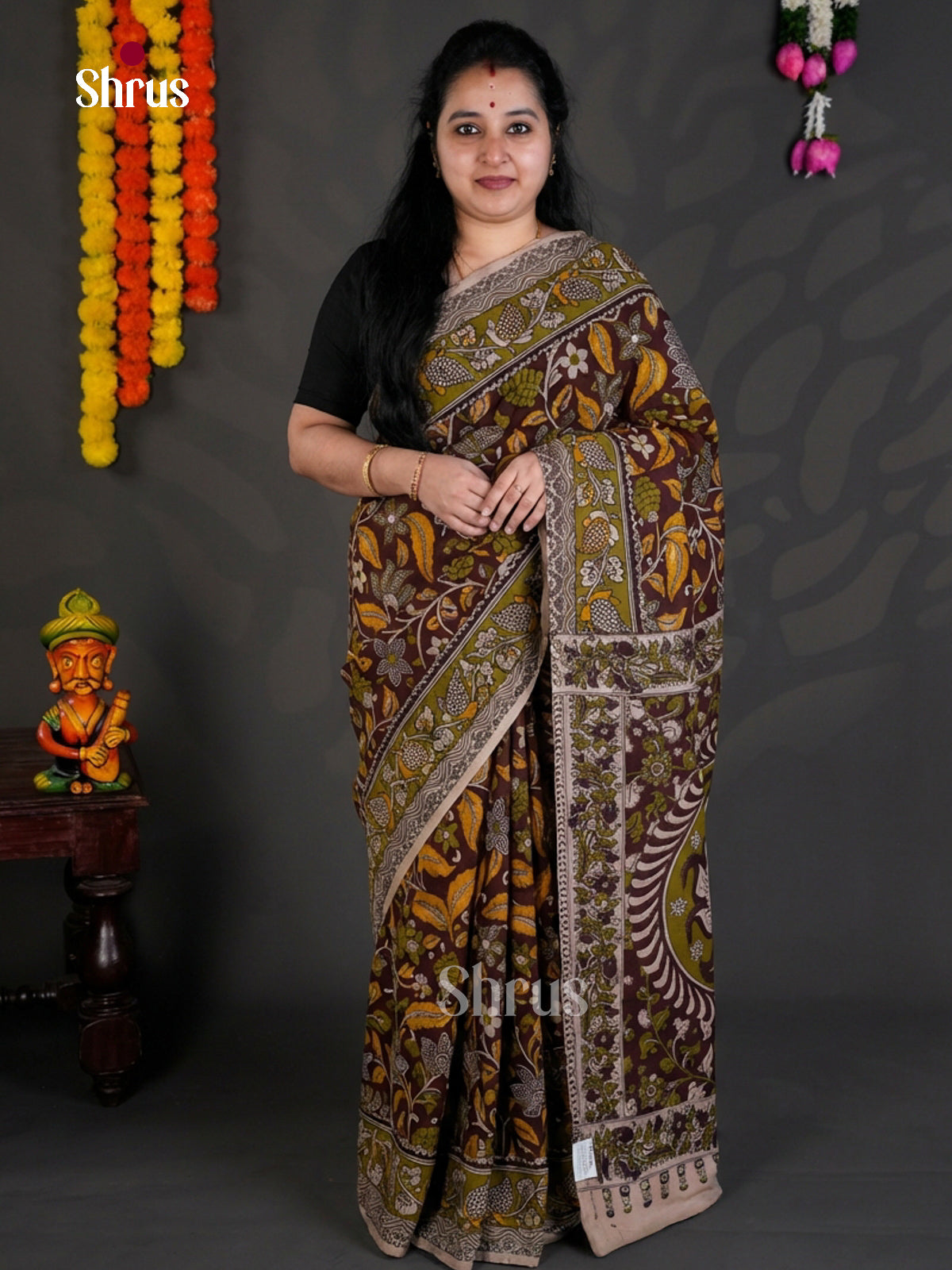 EBS01715 - kalamkari-cotton - Saree - Shop on Shrus.com