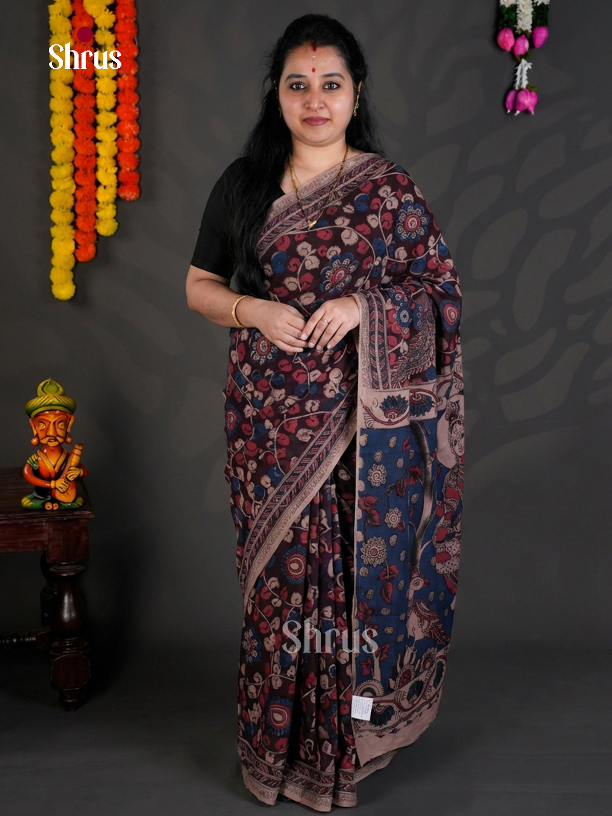 EBS01716 - kalamkari-cotton - Saree - Shop on Shrus.com