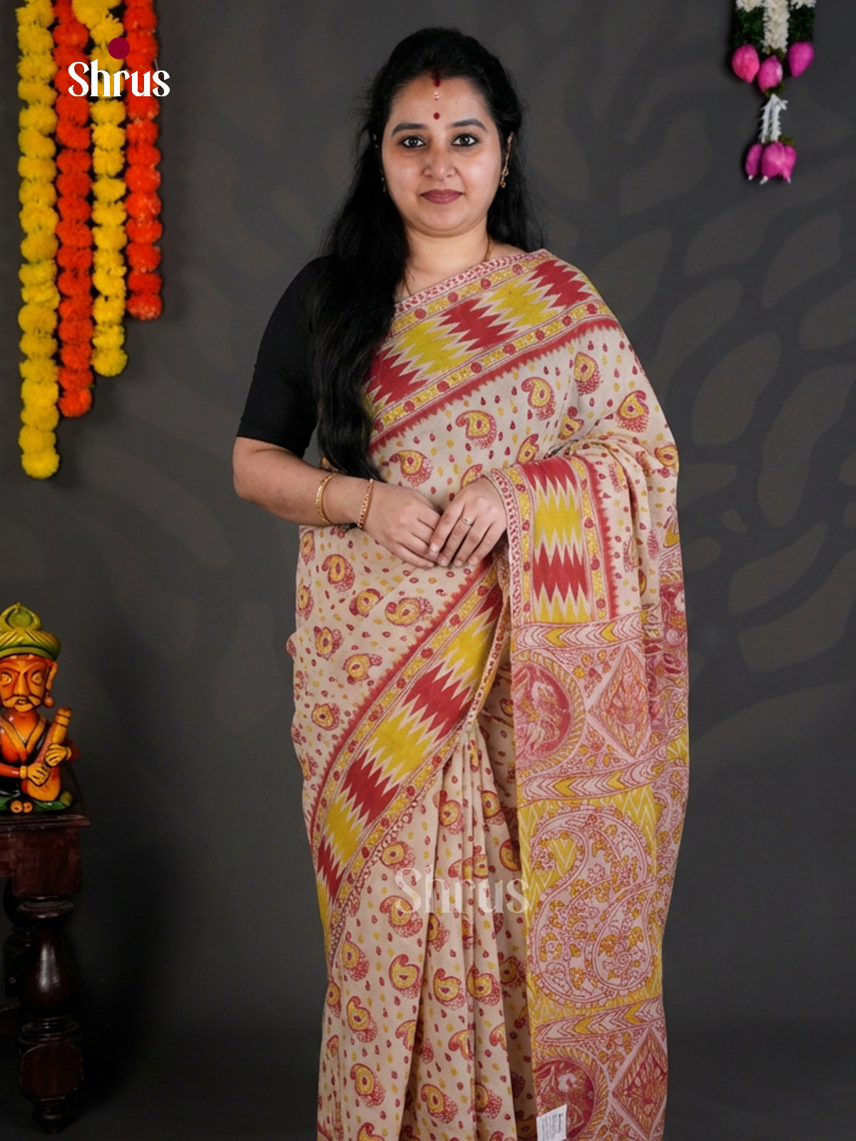 EBS01717 - kalamkari-cotton - Saree - Shop on Shrus.com
