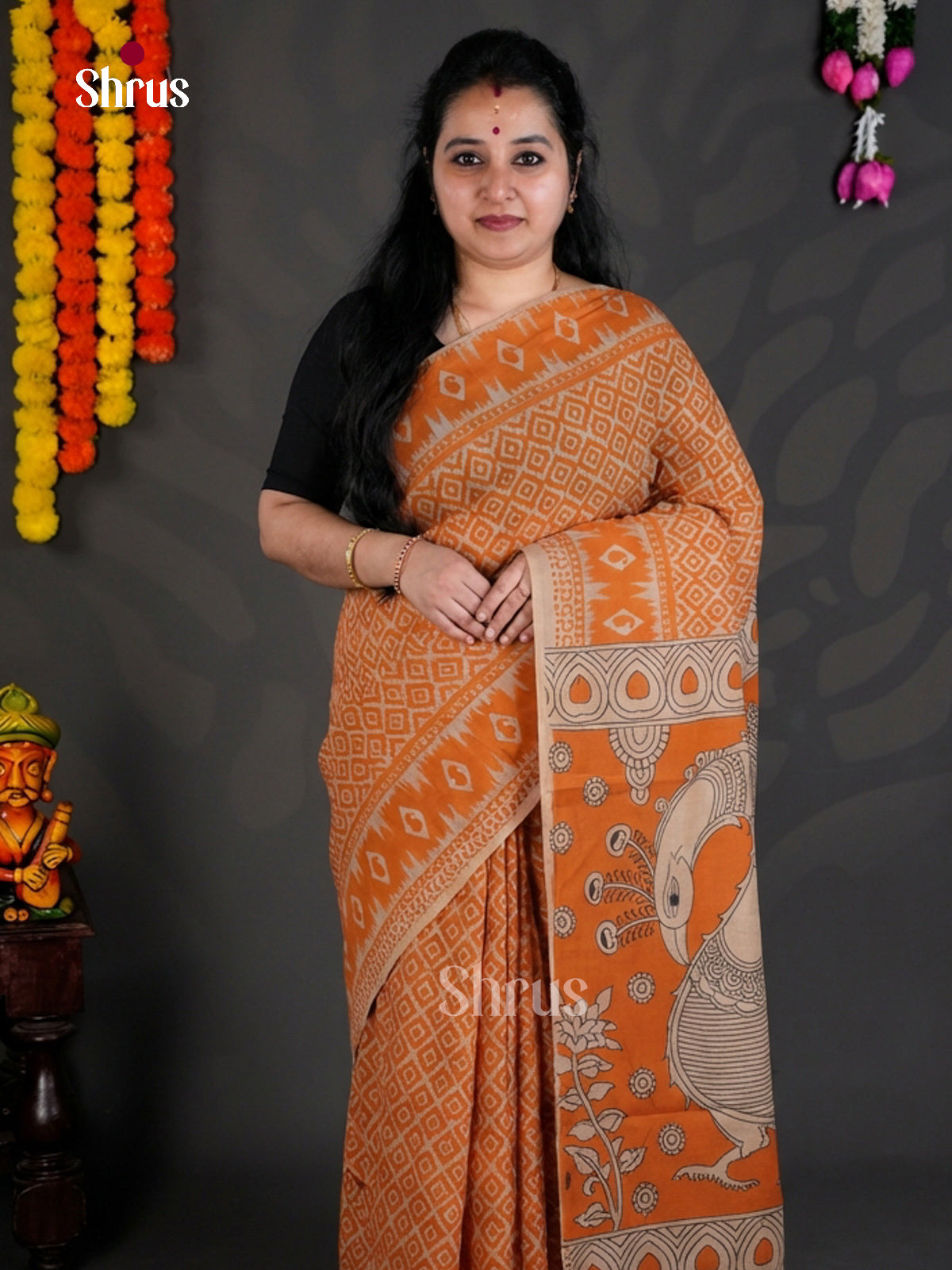 EBS01718 - kalamkari-cotton - Saree - Shop on Shrus.com
