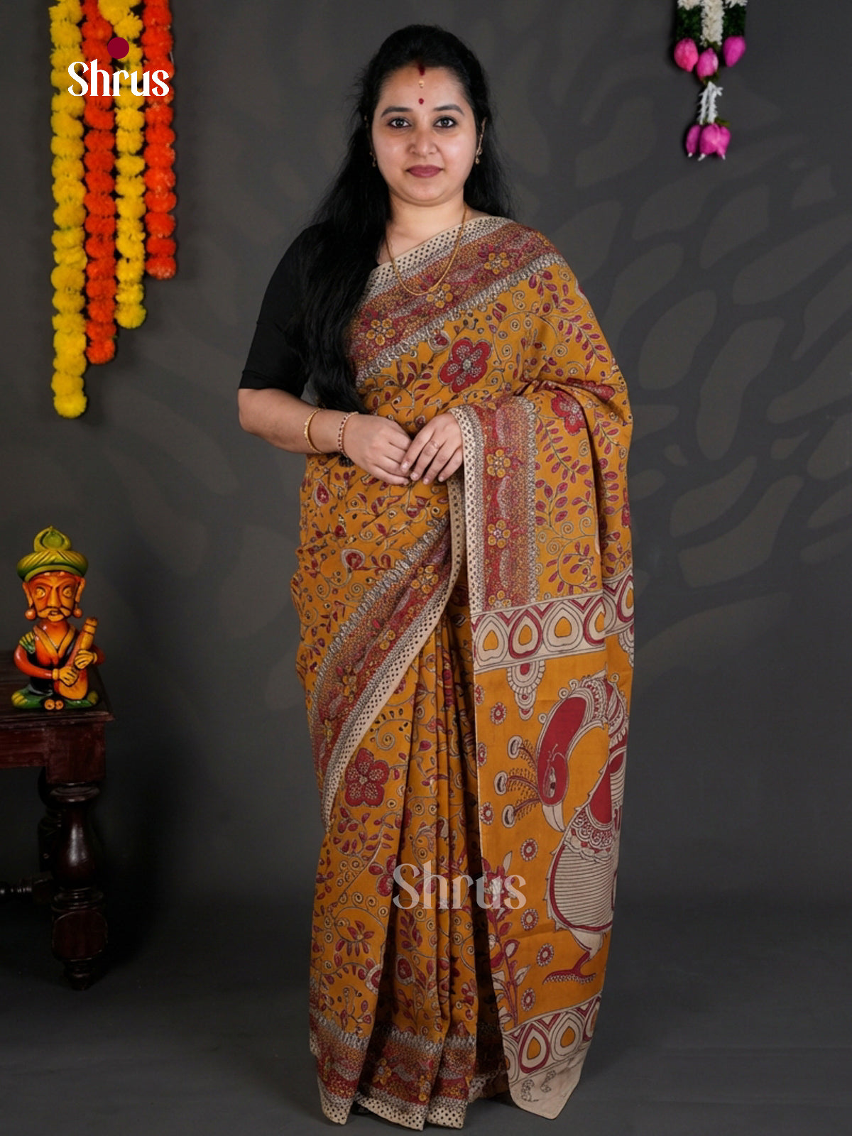 EBS01722 - kalamkari-cotton - Saree - Shop on Shrus.com