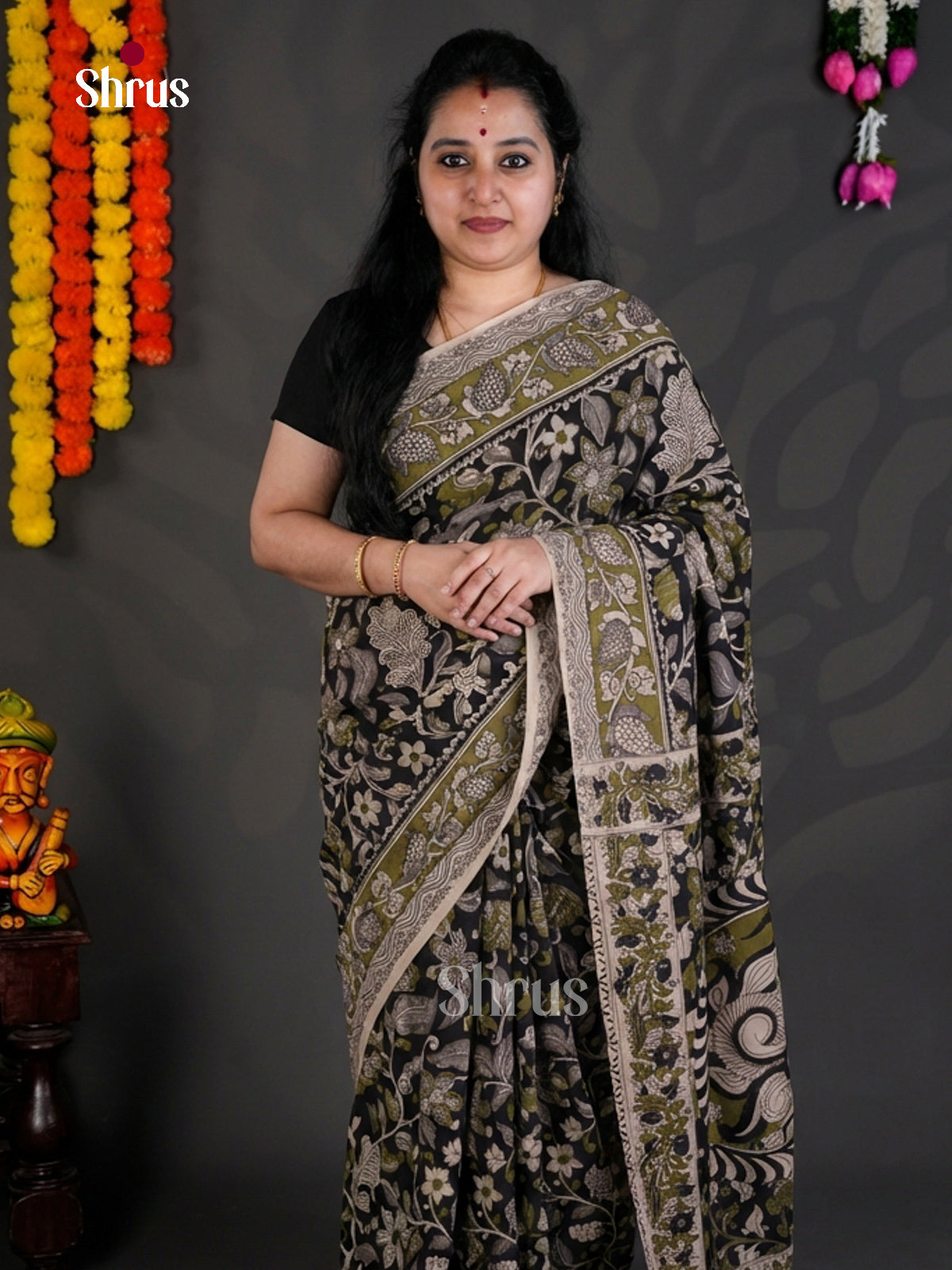 EBS01724 - kalamkari-cotton - Saree - Shop on Shrus.com