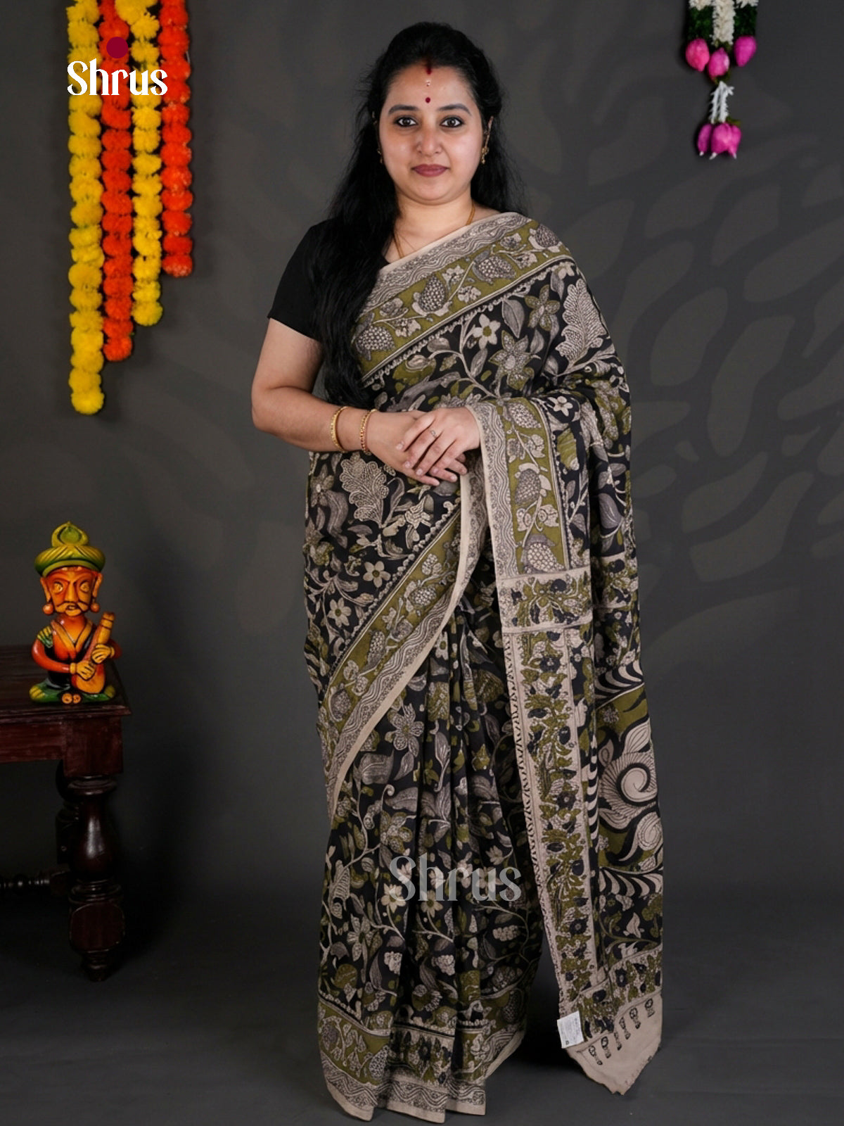 EBS01724 - kalamkari-cotton - Saree - Shop on Shrus.com