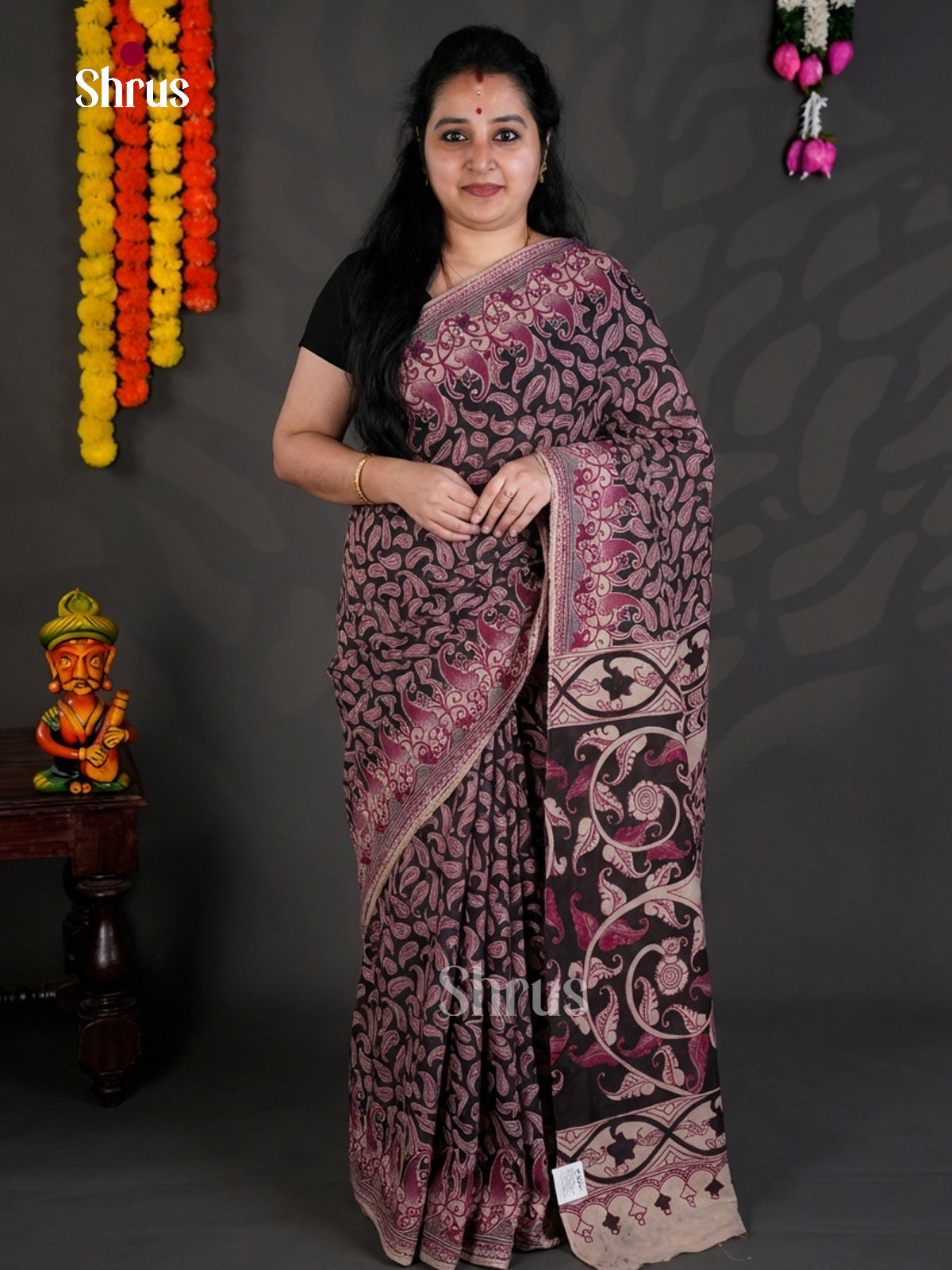 EBS01725 - kalamkari-cotton - Saree - Shop on Shrus.com