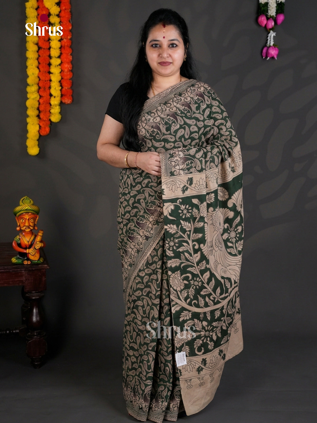 EBS01726 - kalamkari-cotton - Saree - Shop on Shrus.com