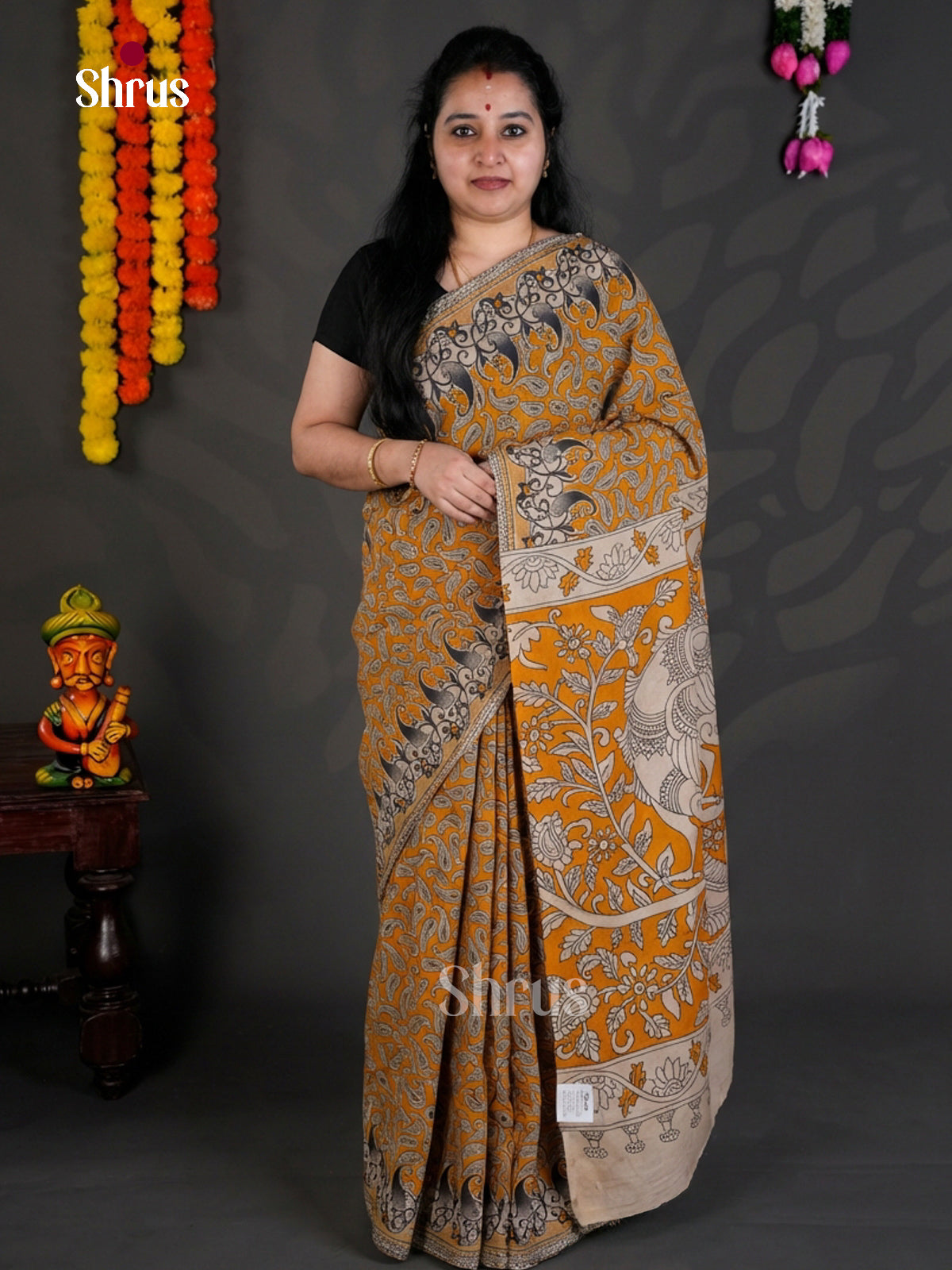 EBS01727 - kalamkari-cotton - Saree - Shop on Shrus.com