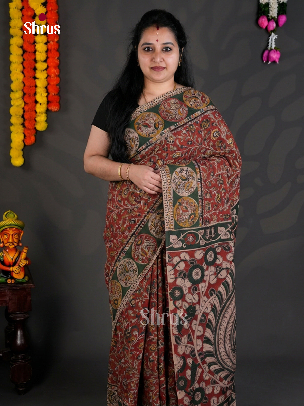 EBS01730 - kalamkari-cotton - Saree - Shop on Shrus.com