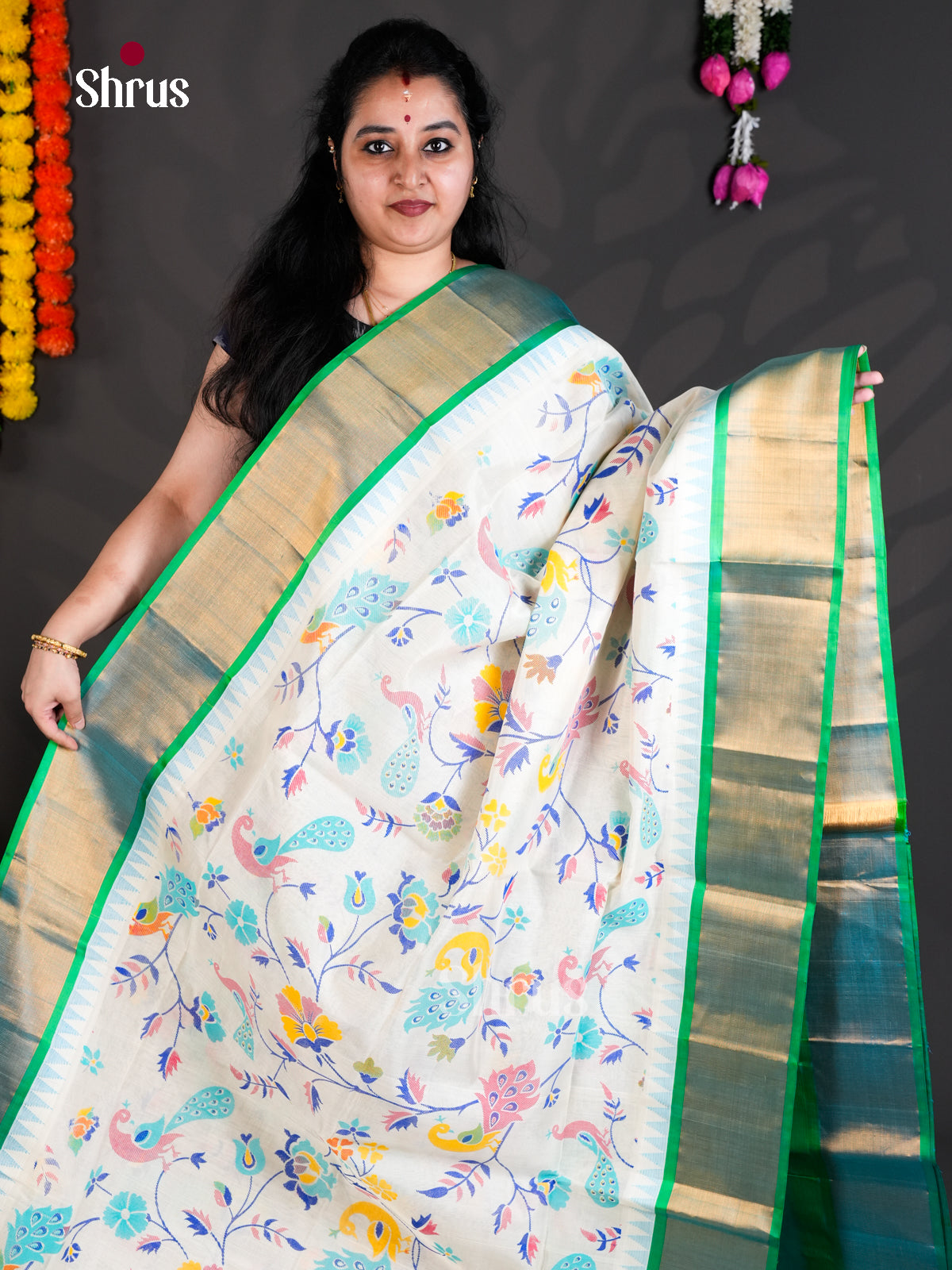 EBS01800 - Hindolam - Saree - Shop on Shrus.com