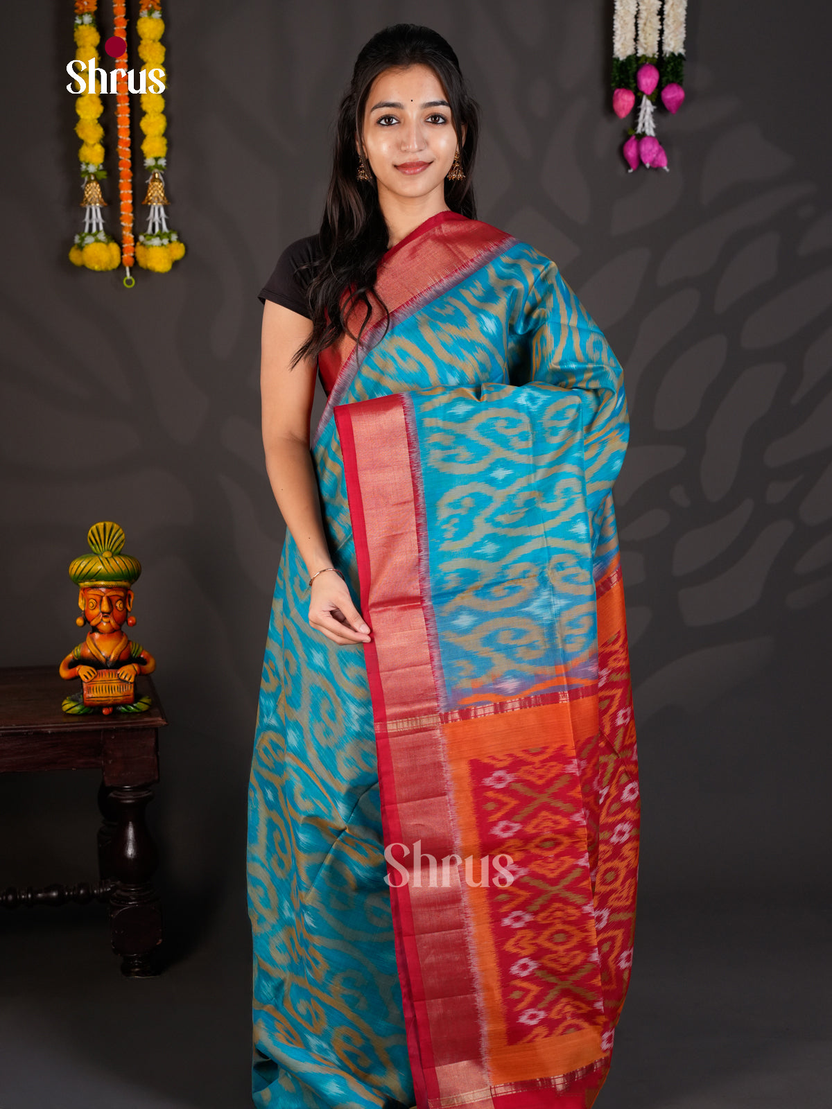 EBS01852 - Pochampally sico - Saree - Shop on Shrus.com