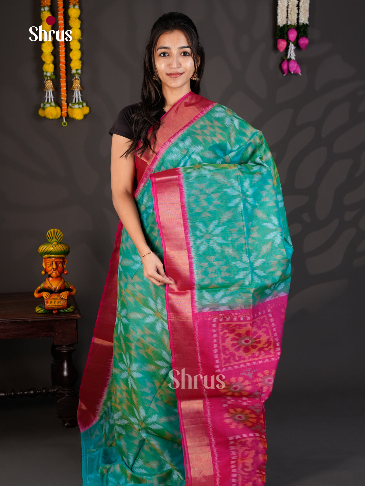 EBS01857 - Pochampally sico - Saree - Shop on Shrus.com