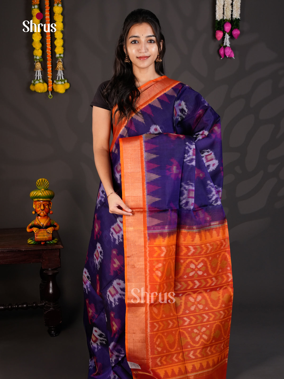 EBS01880 - Pochampally sico - Saree - Shop on Shrus.com