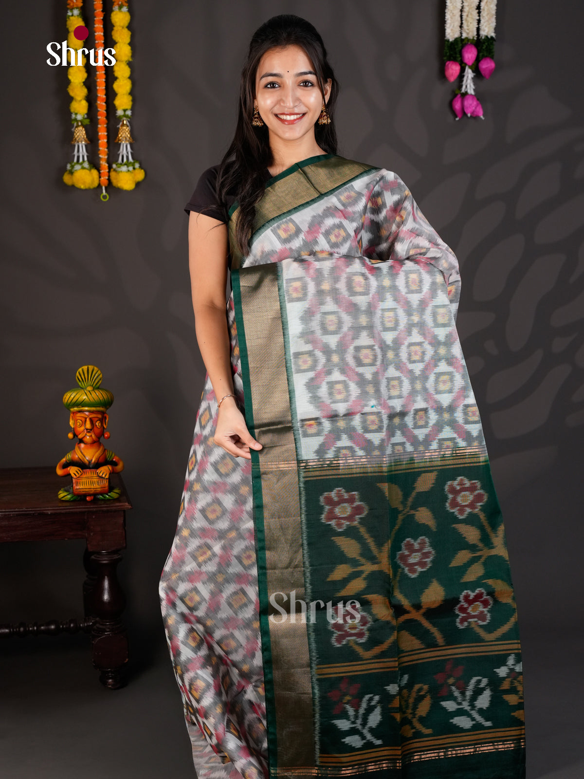 EBS01884 - Pochampally sico - Saree - Shop on Shrus.com