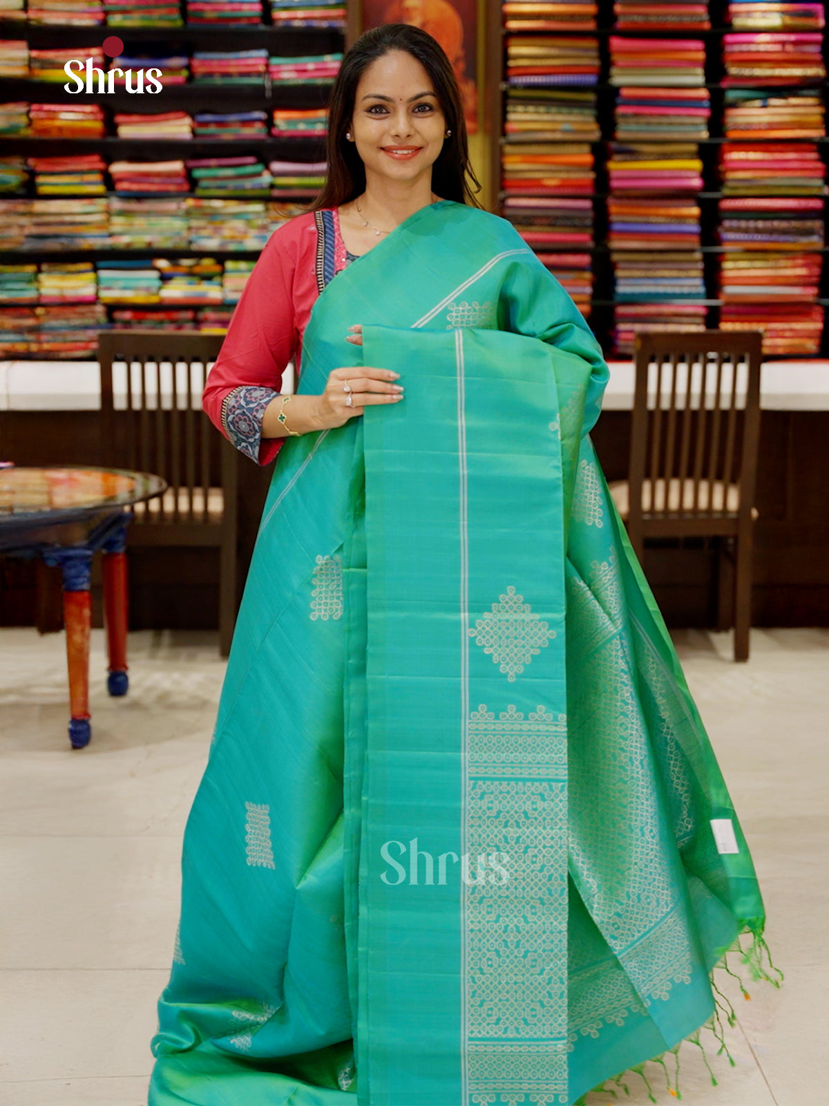 Soft Silk Saree - EBS01912 - Shop on Shrus.com
