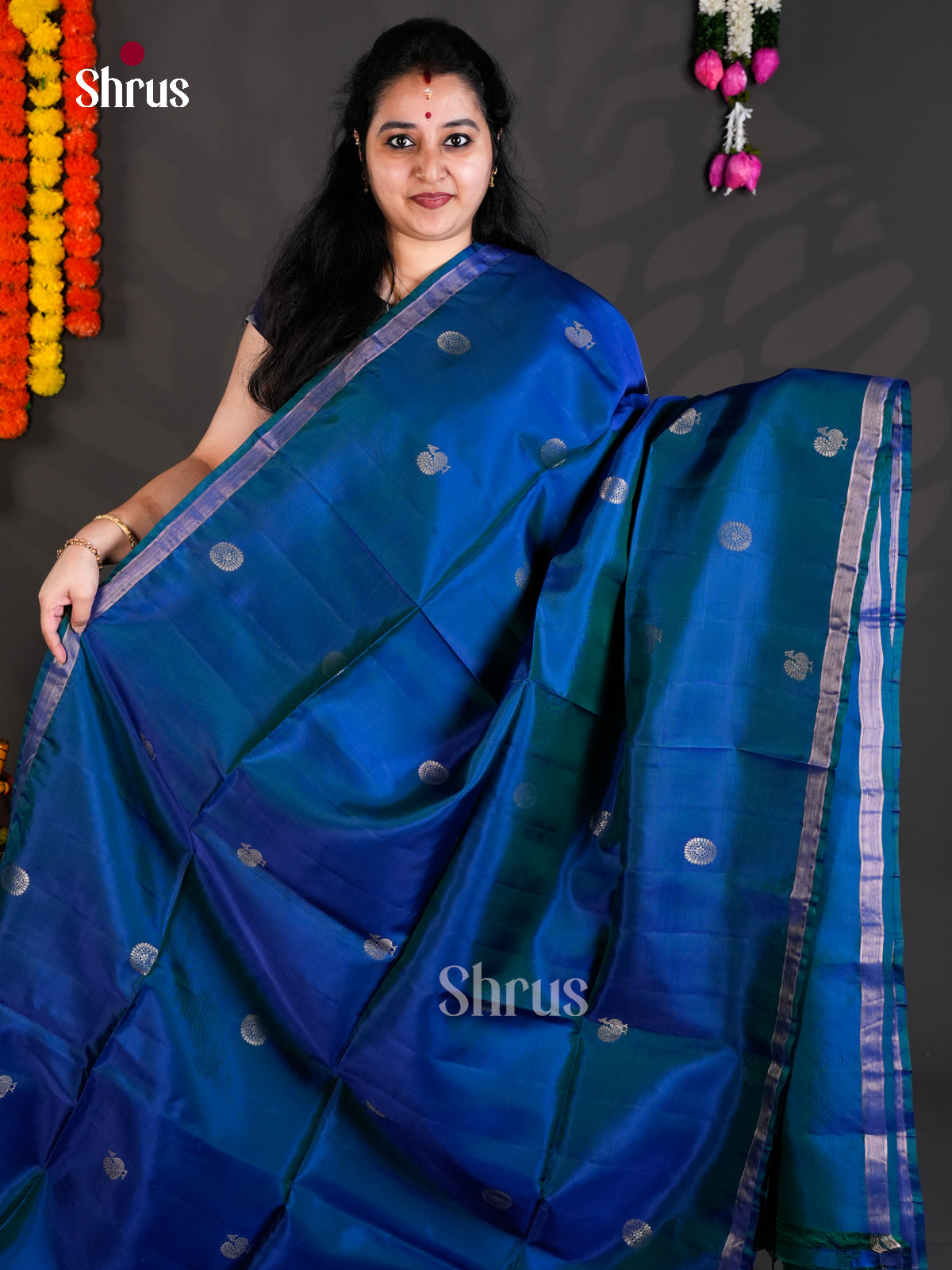 EBS01933 - Softsilk-halfpure - Saree - Shop on Shrus.com