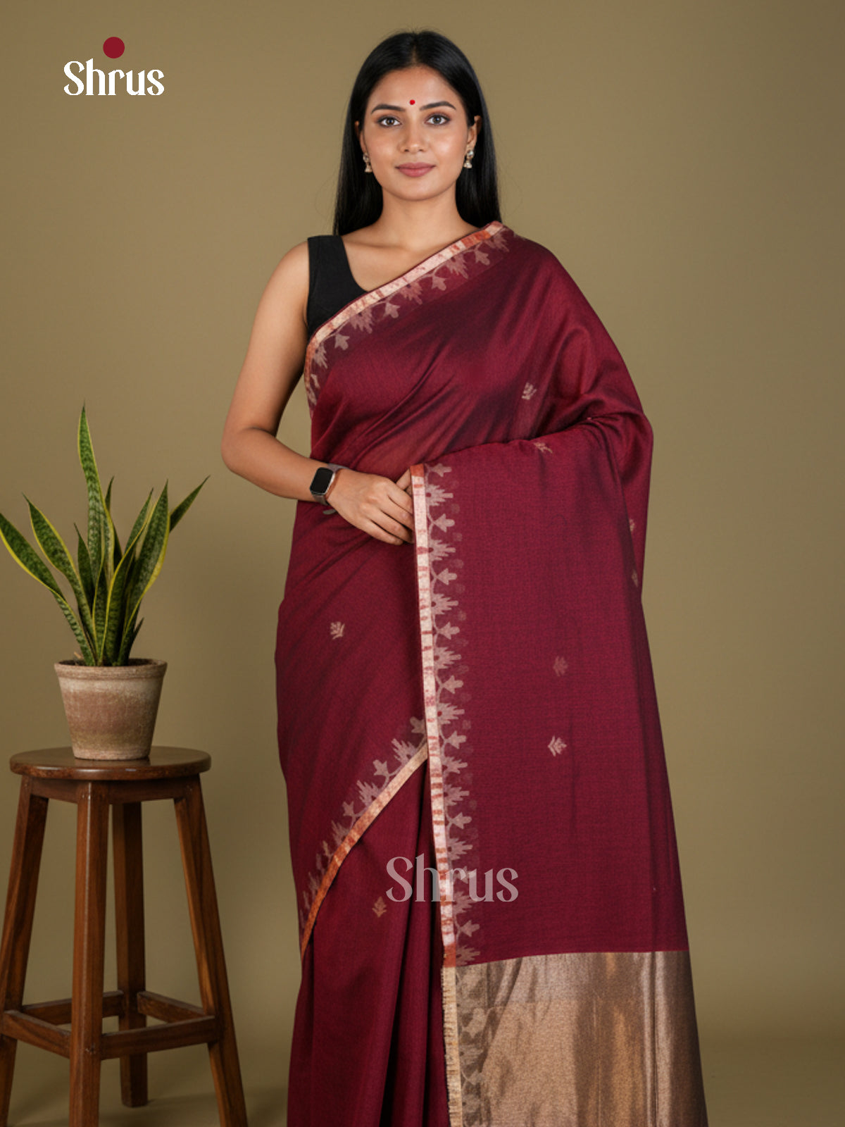 EBS03006 - Bengal cotton - Saree - Shop on Shrus.com