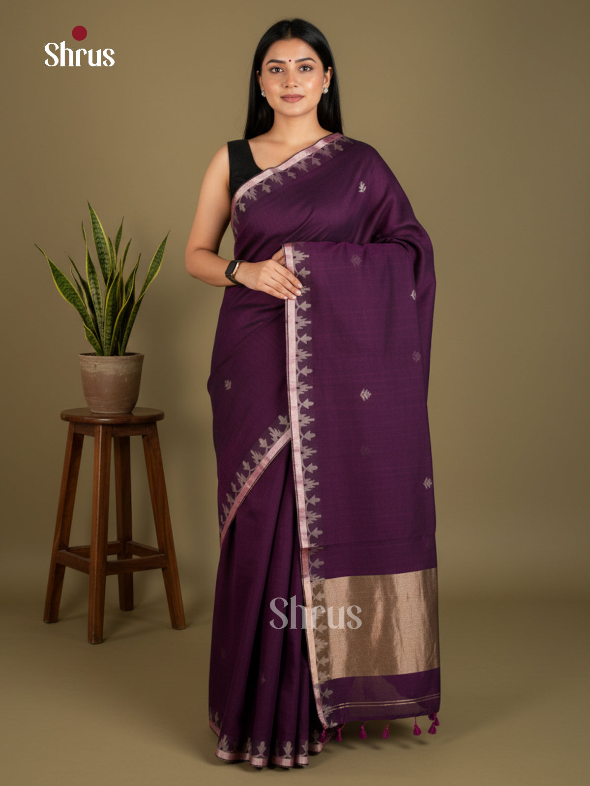 EBS03007 - Bengal cotton - Saree - Shop on Shrus.com