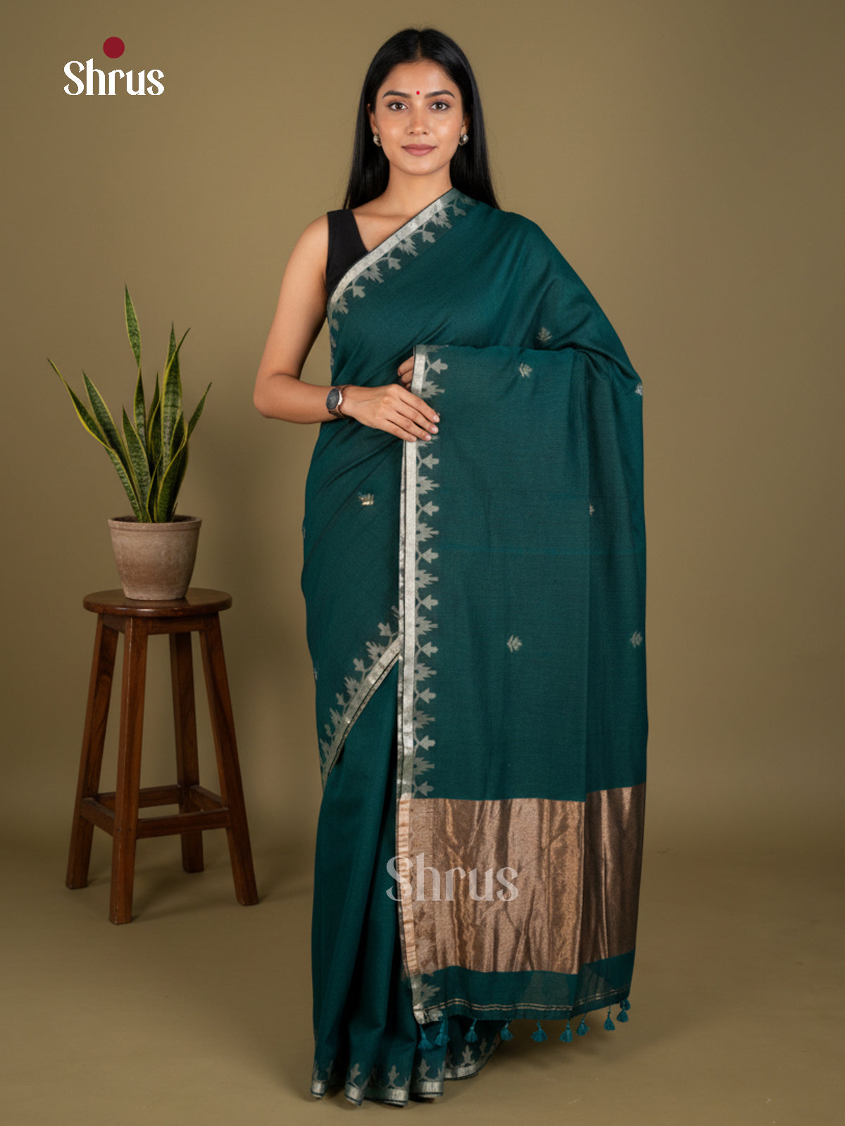 EBS03011 - Bengal cotton - Saree - Shop on Shrus.com