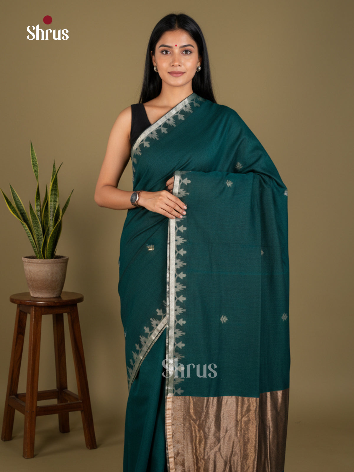 EBS03011 - Bengal cotton - Saree - Shop on Shrus.com